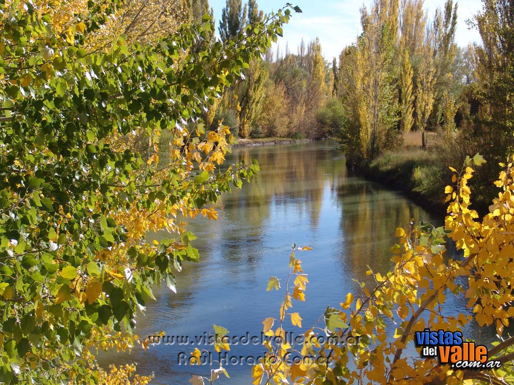 Rio Chubut sobre puente Hendre