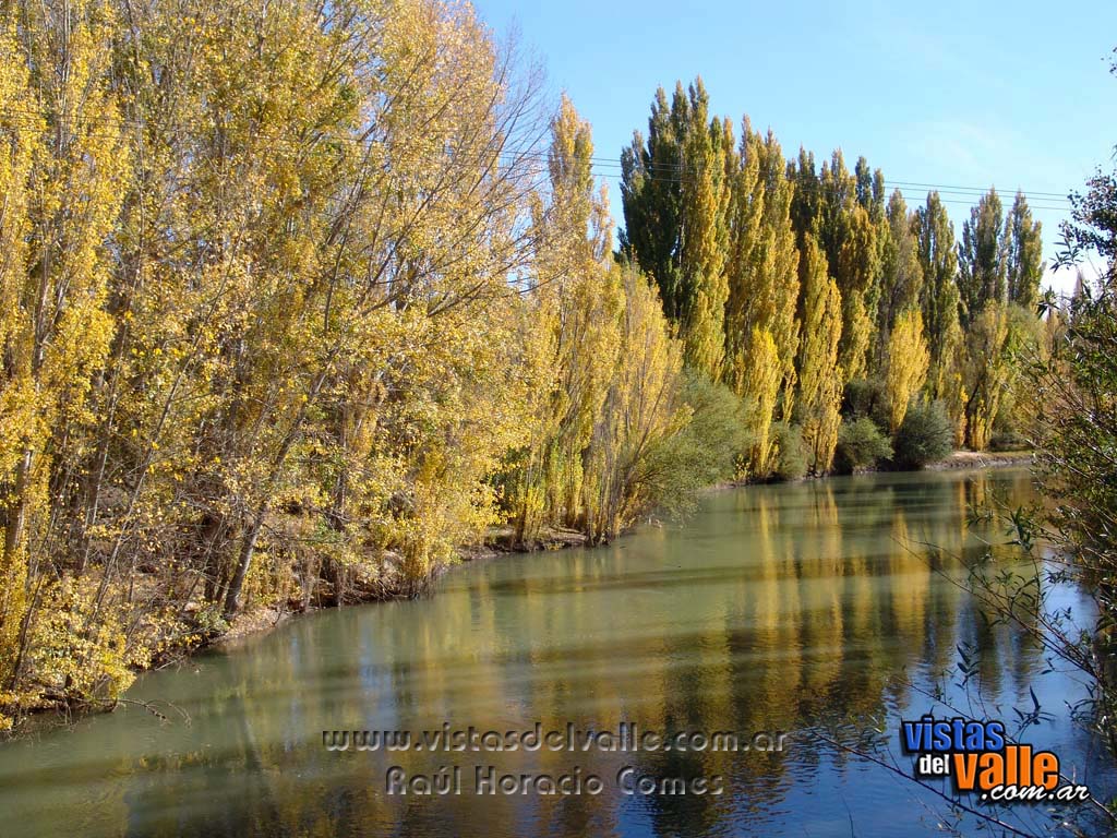 Rio Chubut en su paso por Puente Hendre